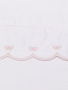 Coperta per neonata La Stupenderia bianca con bordo smerlato 2TBCO50 P01PIN LA STUPENDERIA KIDS 