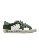 Sneakers per bambino Golden Goose Kids verde con chiusura a strappo F00143F008663 10502 GOLDEN GOOSE KIDS 