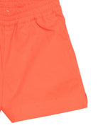 Shorts per bambina MSGM Kids arancioni con vita arricciata S6MSJGSH098 MS074 MSGM KIDS 