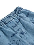Shorts per neonato Bobo Choses denim con stampa grafica all-over B126AB057 461 BOBO CHOSES KIDS 