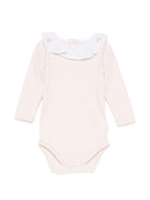 Body per neonata Bonpoint rosa con colletto con volant W06NUNK00001 021B BONPOINT KIDS 