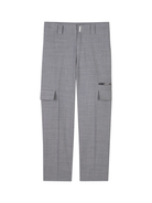 Pantaloni dritti per bambino Givenchy Kids grigio con piega stirata H30688 A47 GIVENCHY KIDS 