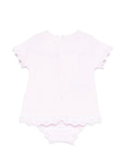 Set t-shirt e culotte per neonata Paz Rodriguez rosa con bordo a smerlo 103C-123385 3701 PaZ RODRIGUEZ 