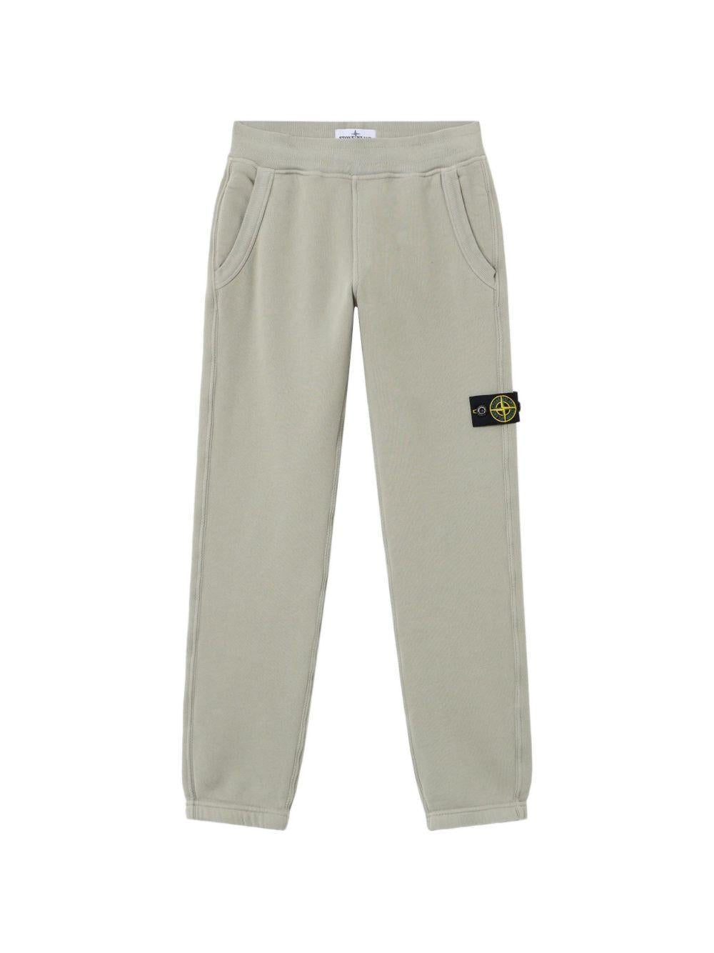 Pantaloni sportivi per bambino Stone Island Kids grigio con logo L2S166200002S0A20 V0068 STONE ISLAND KIDS 