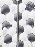 Felpa per bambino Molo kids bianca e nera con stampa grafica pallone 1W26J303 6253 MOLO KIDS 