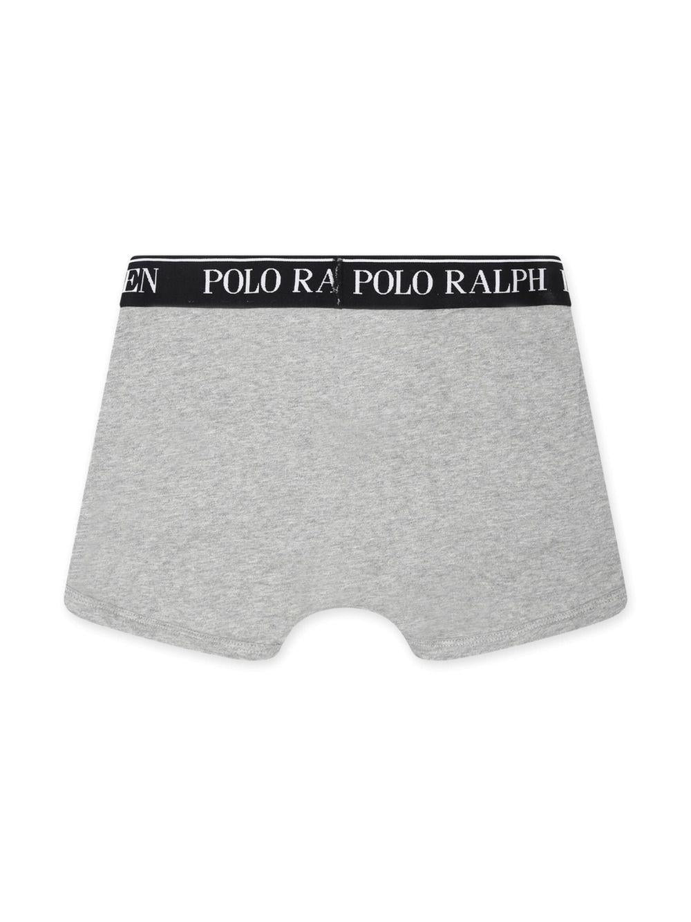 Set tre boxer per bambino Polo Ralph Lauren Kids multicolore con caratteristico ricamo Polo Pony 9P5015 K0O Ralph Lauren kids 