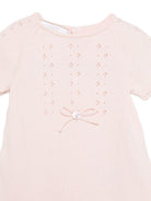 Abito per neonata Paz Rodriguez rosa con dettagli a fiocco 005-123687 322 PaZ RODRIGUEZ KIDS 
