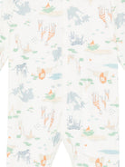 Tutina per neonati Petit Bateau bianca con stampa animali A0FRF 01 PETIT BATEAU KIDS 