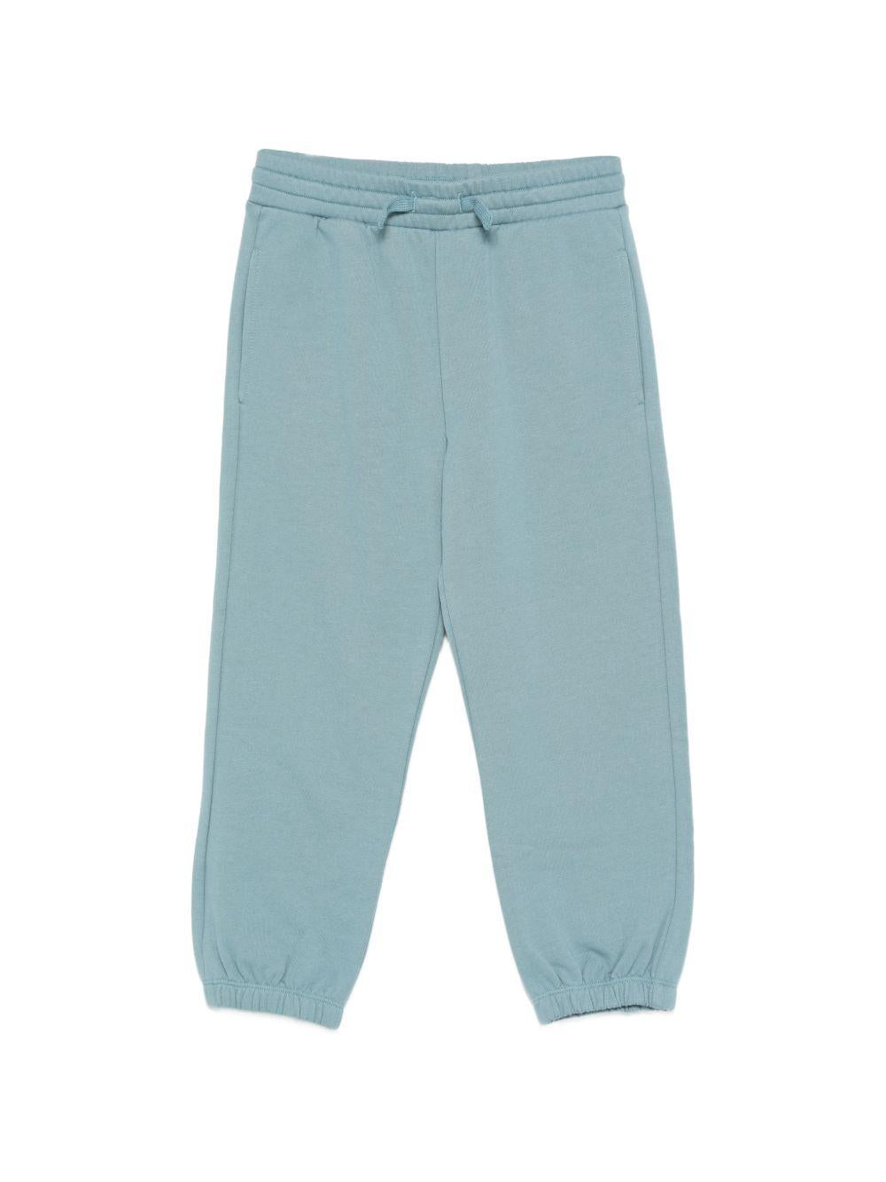 Pantaloni sportivi per bambino Stella McCartney Kids verde con stampa grafica balena TY6S50 Z3409 642 STELLA McCARTNEY KIDS 