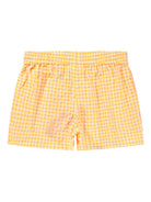 Shorts Addie per bambina Molo arancioni con design a quadretti vichy 2S26H118 9490 MOLO KIDS 
