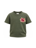 T-shirt per bambino Etro Kids verde con ricamo Pegaso sul davanti GZ8P51 Z3672 70J ETRO KIDS 