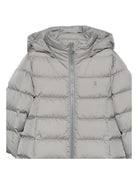 Giubbino per bambina Herno Kids grigio imbottito con cappuccio PI000186G12004Z 9410 HERNO KIDS 