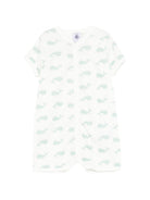 Tutina per neonato Petit Bateau bianca con stampa balene A0FS3 01 PETIT BATEAU KIDS 