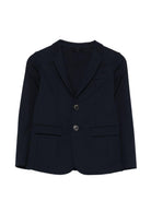 Blazer per bambino Emporio Armani Kids blu modello monopetto EB001575 AF22865 UB118 EMPORIO ARMANI KIDS 