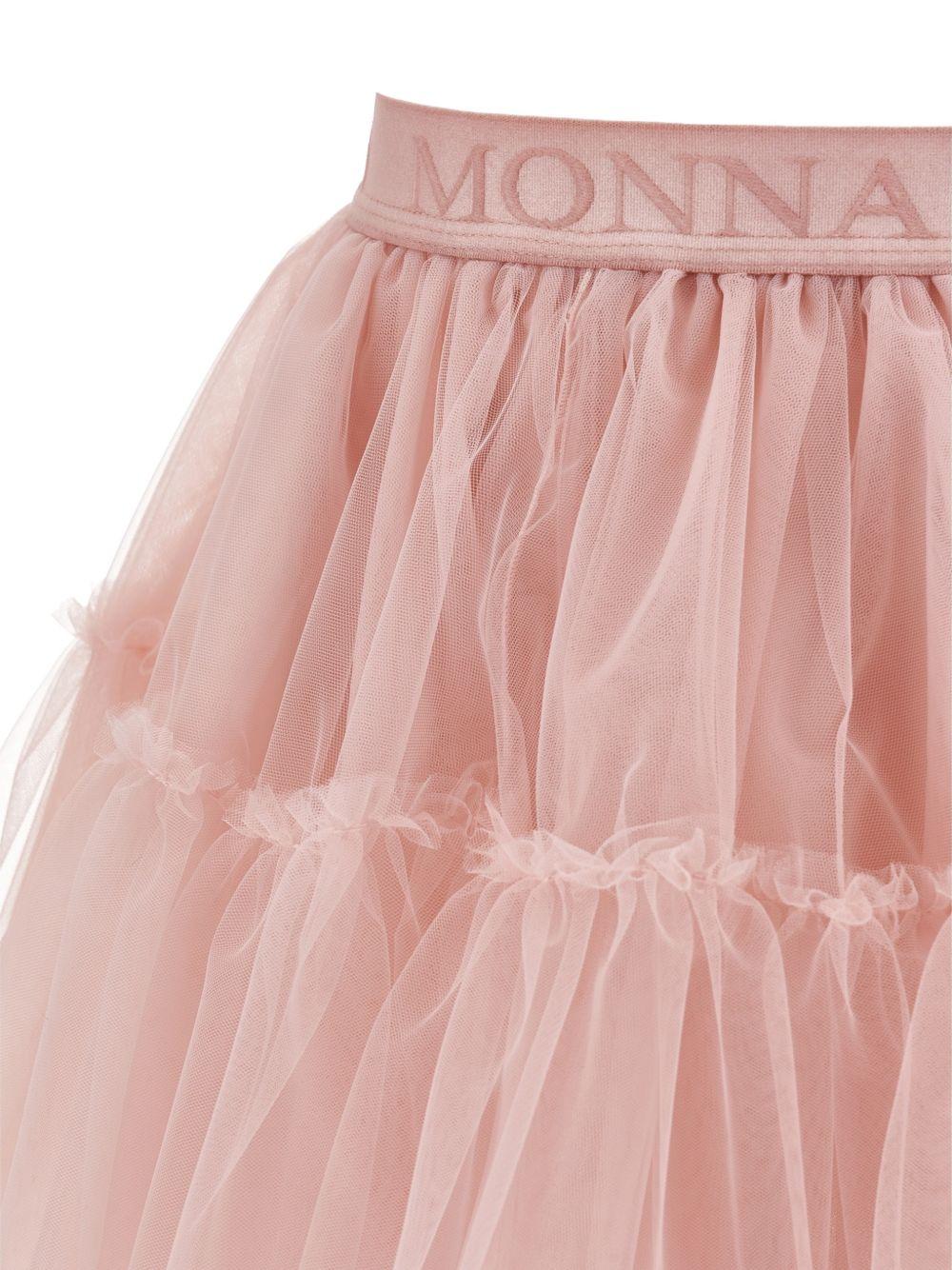 Gonna per bambina Monnalisa Kids rosa con trama in tulle 17HGON T9945 0066 MONNALISA KIDS 