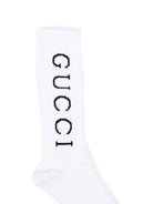 Calzini per bambini Gucci Kids bianchi con logo a contrasto 8551634KAC6 9000 GUCCI KIDS 