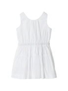 Abito per neonata Burberry Kids bianco con inserti con motivo Vintage Check 8121303 A1464 BURBERRY KIDS 