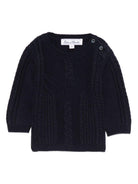 Maglione per neonato Tartine Et Chocolat blu con chiusura a bottoni CB18071 04 TArtine & Chocolat 