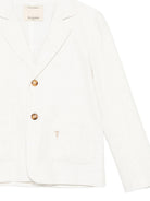 Giacca per bambino Trussardi Junior beige con revers classici TBP26138GC BEIGE N.E. TRUSSARDI JUNIOR 