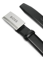 CIntura per bambino Boss Kids nera con dettaglio logo J53150 09B BOSS KIDS 