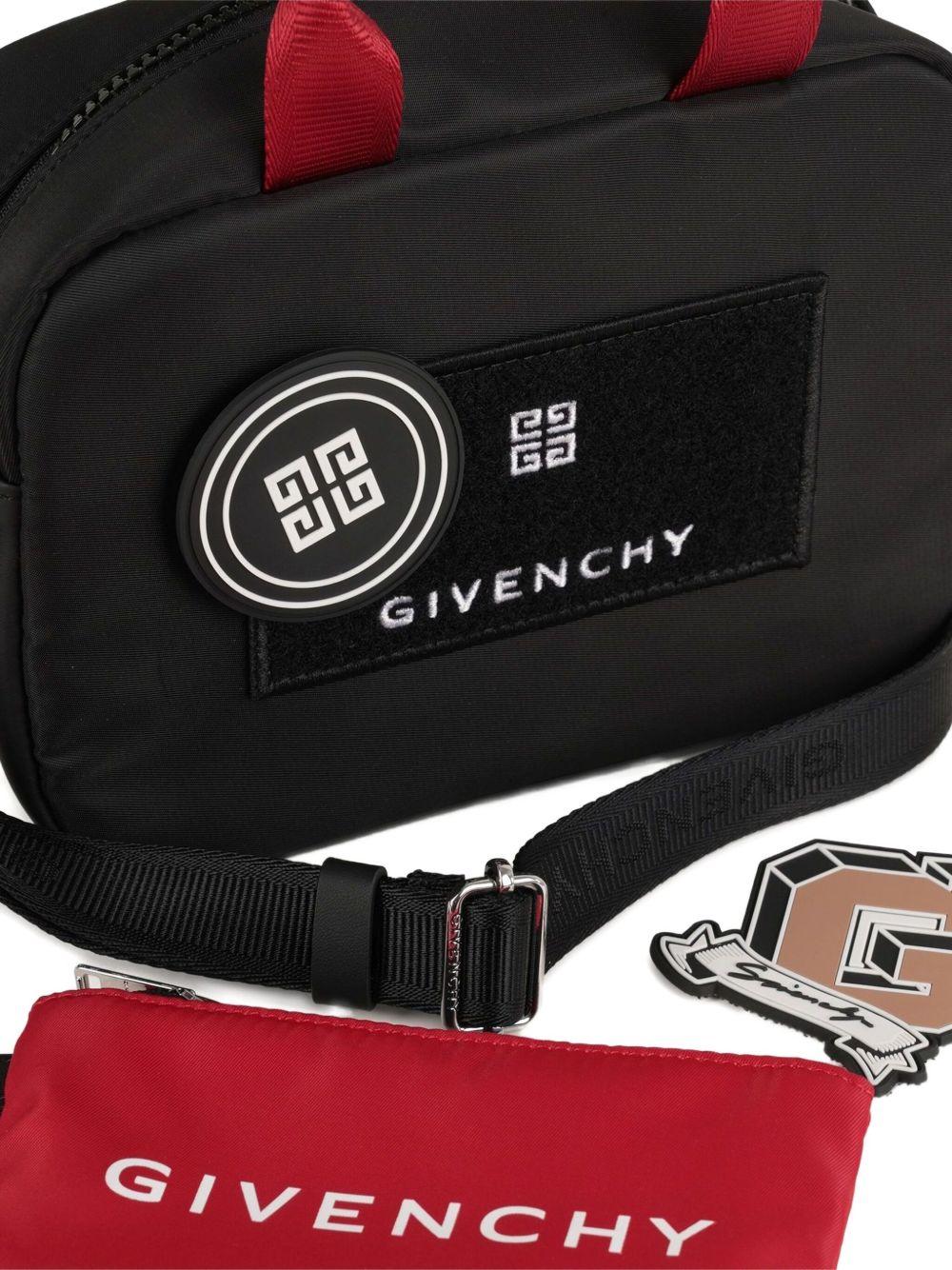 Borsa messenger per bambina Givenchy Kids nero con inserti H30907 09B GIVENCHY KIDS 
