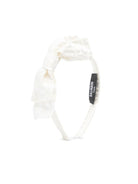 Cerchietto per capelli per bambina Balmain Kids bianco con dettaglio fiocco BY0B14 S0192 102 BALMAIN KIDS 