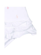 Abito per neonata POLO RALPH LAUREN KIDS bianco in cotone con ricamo 310676237 002 Ralph Lauren kids 
