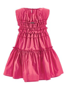 Abito per bambina Monnalisa fucsia smanicato con ruches 17G910 7116 0097 MONNALISA KIDS 