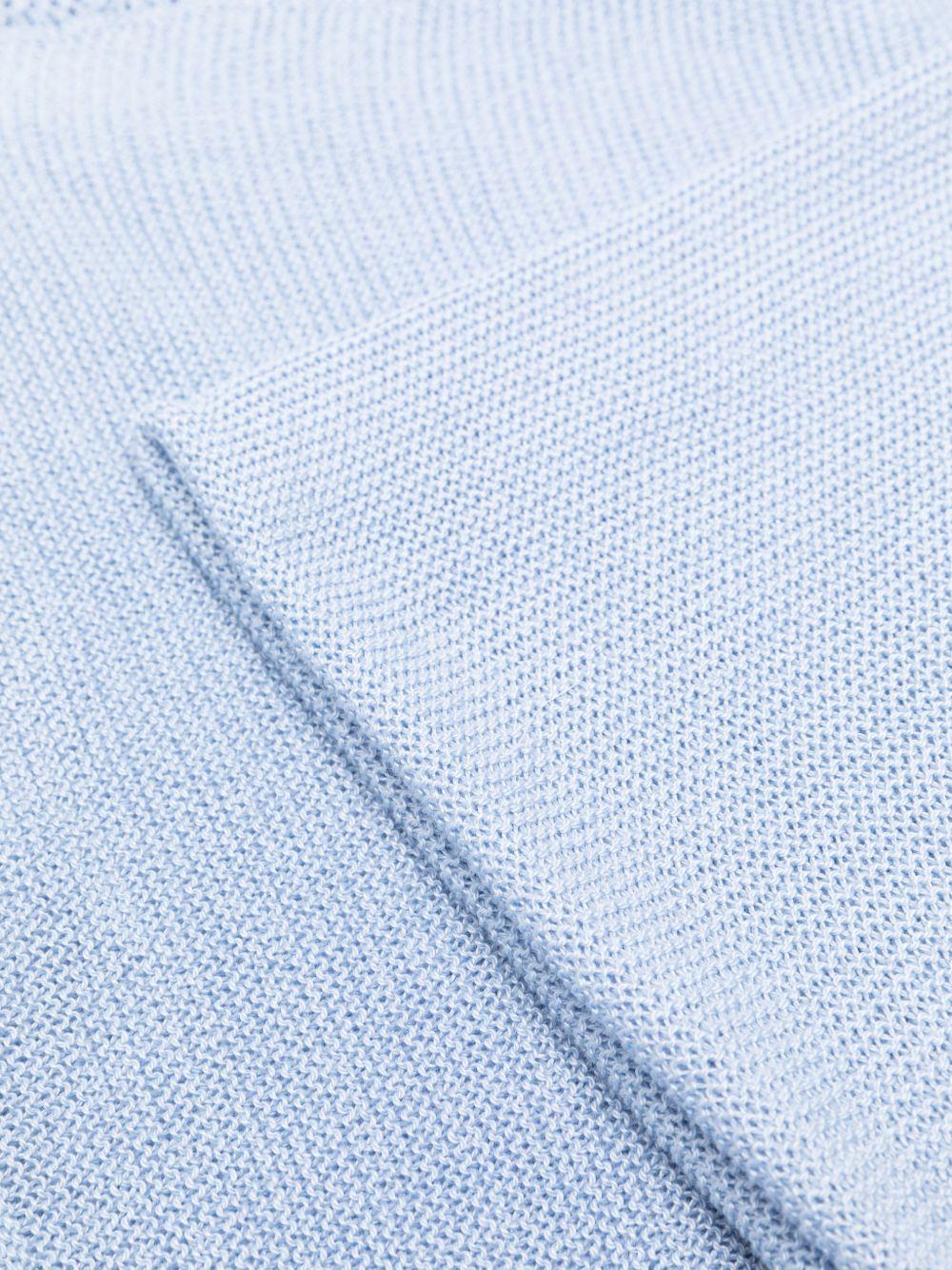 Coperta per neonato Paz Rodriguez azzurra con bordo smerlato 029-123269 80 PaZ RODRIGUEZ 