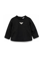 T-shirt per neonato Emporio Armani Kids blu con logo Aquila sul davanti EB000418 AF15013 MB250 EMPORIO ARMANI KIDS 