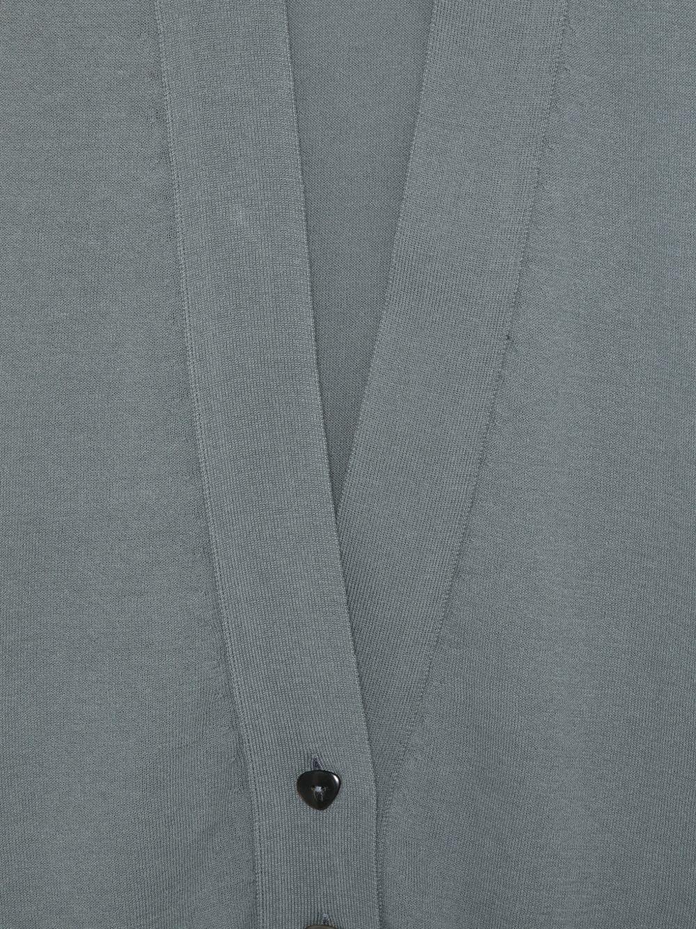 Cardigan per donna Alysi grigio con scollo a V 216429 P6006 NUBE ALYSI 