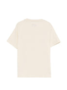 T-shirt per bambino C.P. Company Kids beige con stampa grafica sul davanti C6M00LLAA17 10203 C.P.COMPANY KIDS 