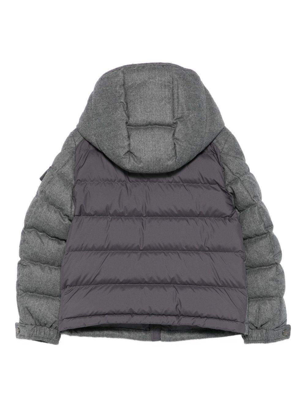 Piumino Montgenevre per bambini Moncler Enfant grigio con cappuccio K29541A0002154272 940 MONCLER ENFANT 