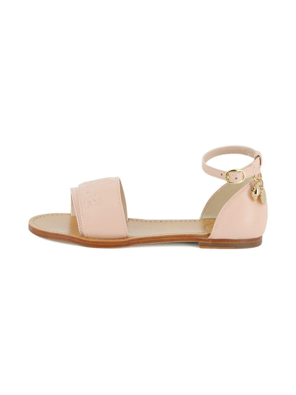 Sandali per bambina Chloé Kids rosa con dettaglio con logo C20878 46J CHLOE' KIDS 