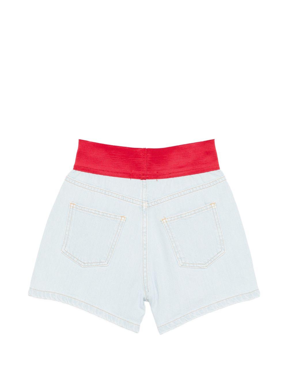 Shorts per bambina MSGM Kids multicolore con dettaglio logo S6MSJGSH039 126 MSGM KIDS 