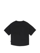 T-shirt per bambino Palm Angels Kids nera con stampa grafica PBAA002S26JER004 110 PALM ANGELS KIDS 