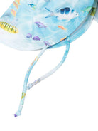 Cappello per neonato Molo azzurro con stampa di pesci blu 7S26Y302 9533 MOLO KIDS 