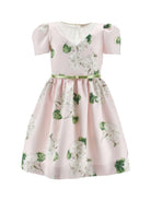 Abito per bambina Monnalisa rosa a fiori con cintura 71G907 7650 0091 MONNALISA KIDS 