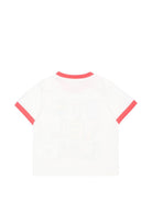 T-shirt per neonata Stella McCartney Kids bianca con stampa grafica TZ8011 Z3772 101 STELLA McCARTNEY KIDS 