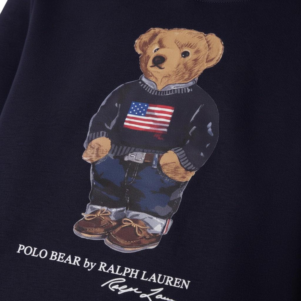 Felpa per bambino Ralph Lauren Kids blu scuro con stampa grafica sul davanti<BR/> 322A10529 001 Ralph Lauren kids 