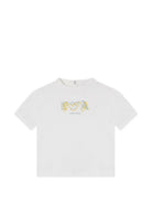 Set di due T-shirt per neonato Emporio Armani Kids multicolore con logo sul davanti EB001333 AF14503 M0002 EMPORIO ARMANI KIDS 