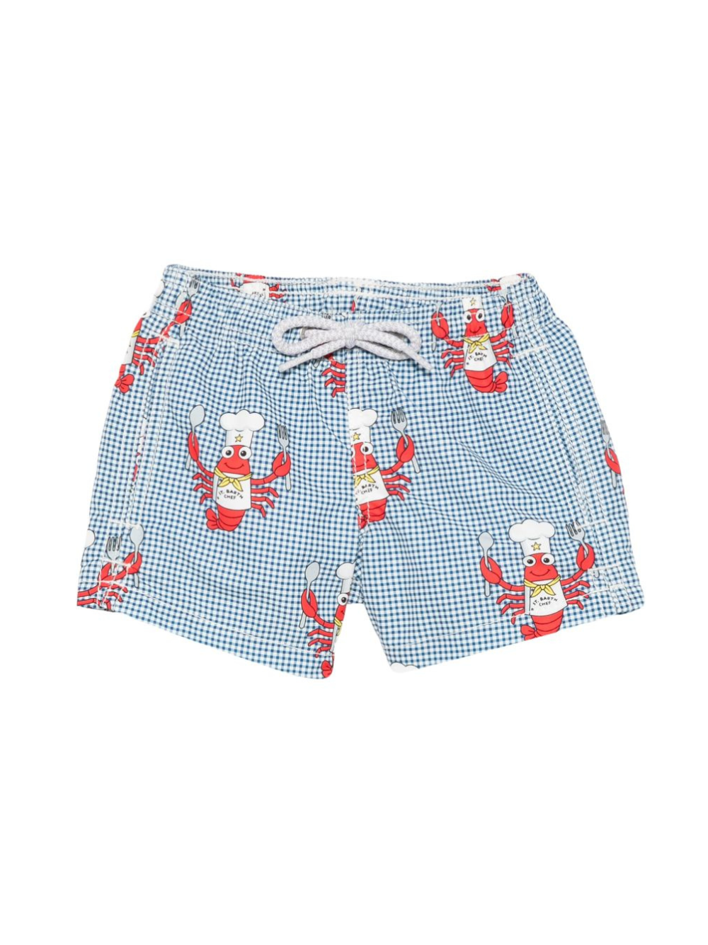 Costume da bagno per bambino MC2 Saint Barth Kids azzurro con stampa aragosta JEA0001 00073L MC2 ST. BARTH KIDS 
