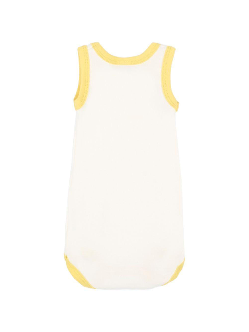 Set di tre body per neonati Petit Bateau bianco con bordi a contrasto A0FSL 00 PETIT BATEAU 