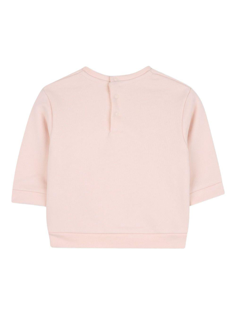 T-shirt con logo per neonata Chloé Kids rosa a maniche 3/4 C20702 46J CHLOE' KIDS 