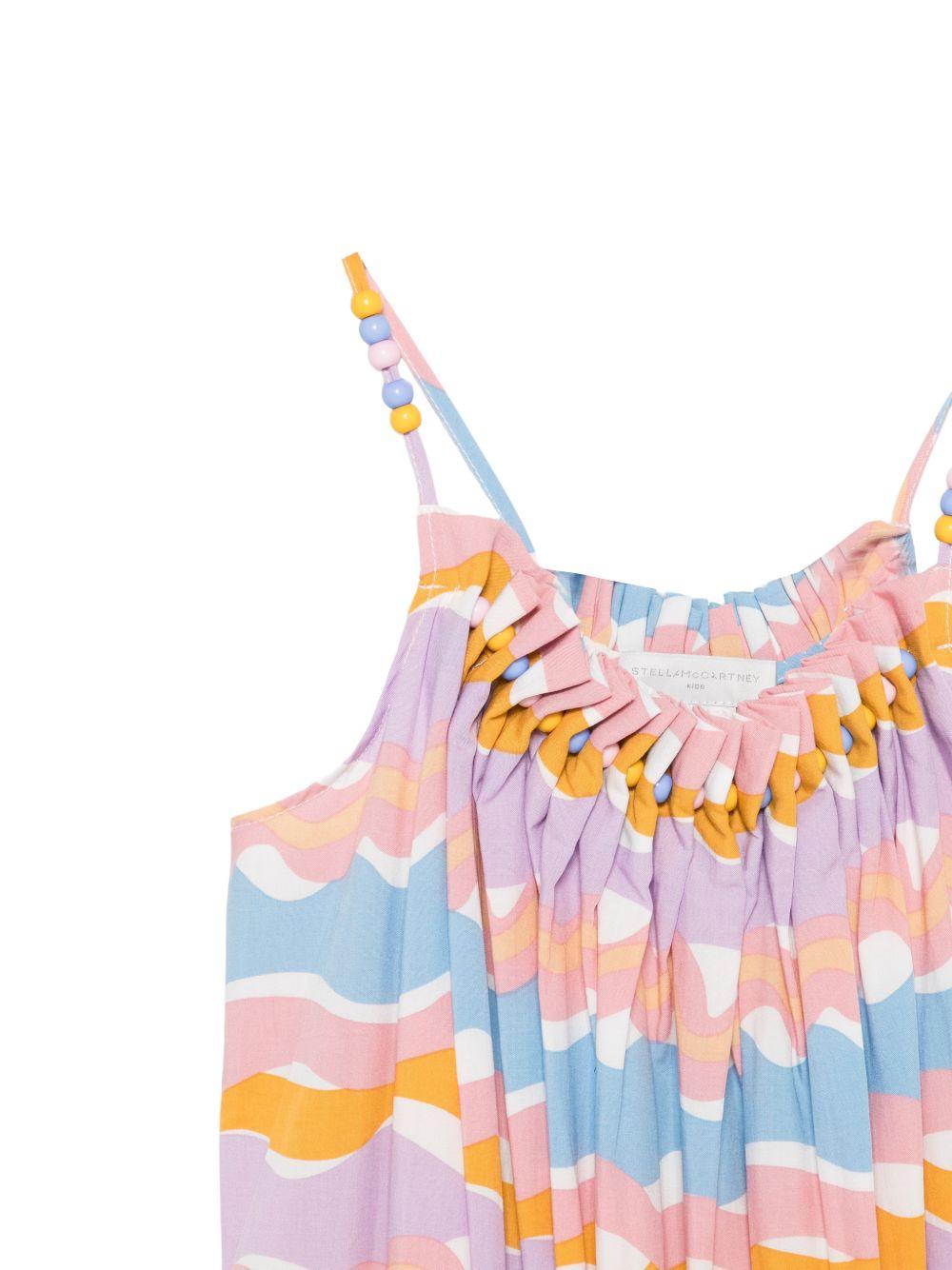 Abito per bambina Stella McCartney Kids multicolore con dettagli perline TY1A82 Z3442 999MC STELLA McCARTNEY KIDS 