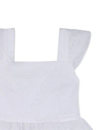 Top per bambina Givenchy Kids bianco con ricamo floreale in pizzo H31232 10P GIVENCHY KIDS 