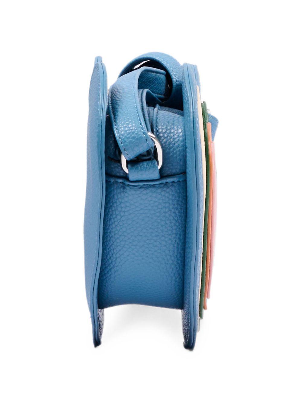 Borsa a tracolla per bambina Molo Kids azzurra a forma di cuore con effetto granulato 7W26V106 5807 MOLO KIDS 