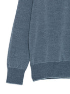 Maglione per bambino Emporio Armani Kids blu con motivo a righe orizzontali EB001581 AF27312 MB004 EMPORIO ARMANI KIDS 