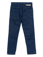 Jeans per bambino Stella McCartney Kids in denim con ricamo sul ginocchio TX6Q00 Z0746 620 STELLA McCARTNEY KIDS 