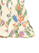 Abito per neonata Roberto Cavalli Kids giallo con stampa tropicale CIP26037VE TROP. YELL. ROBERTO CAVALLI KIDS 